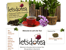 Tablet Screenshot of letsdotea.com